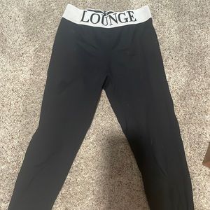 Black lounge leggings